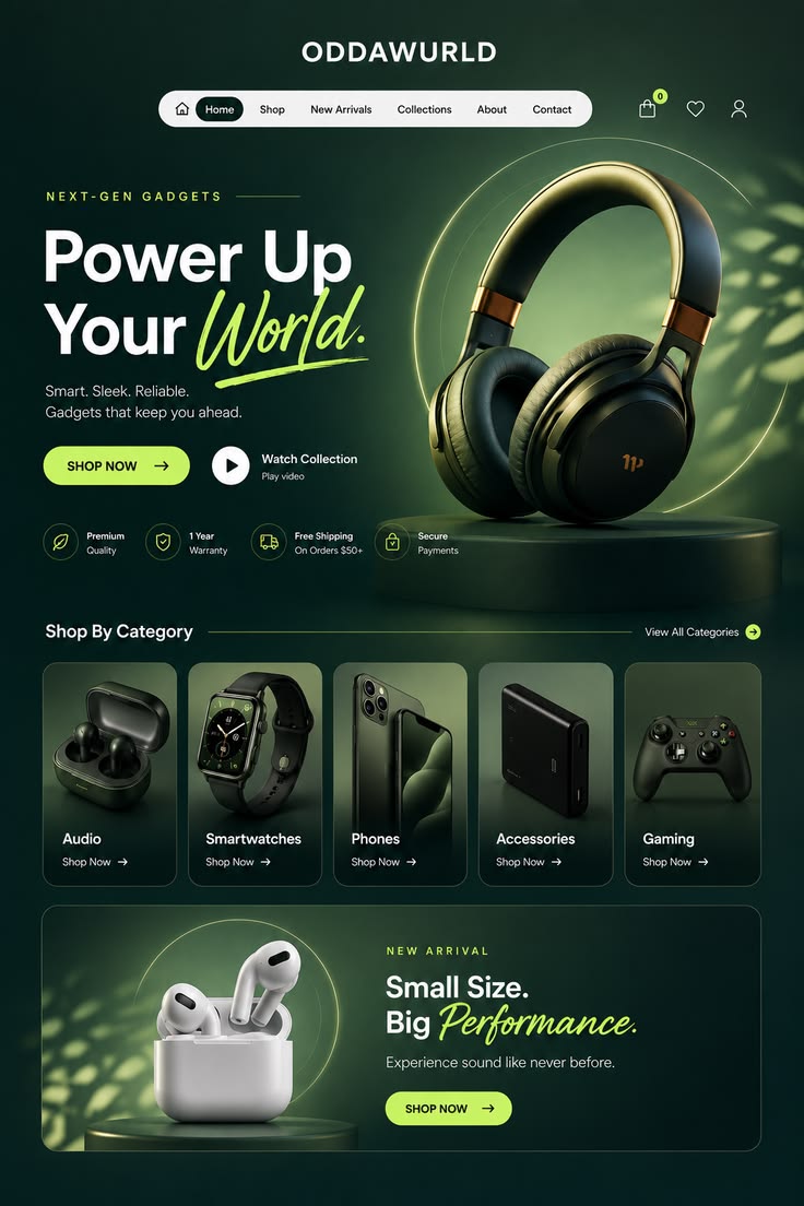 Oddawurld — Gadgets & Audio project screenshot