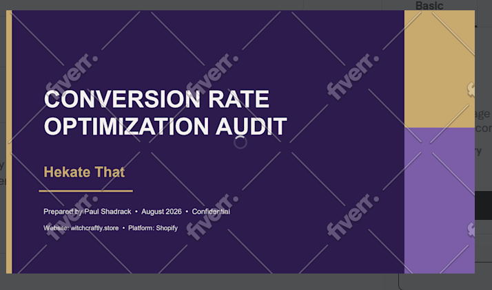 Hekate That — Conversion Rate Optimization Audit project screenshot